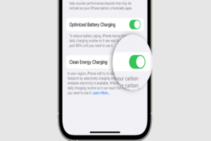 Clean Energy Charging on iOS 16