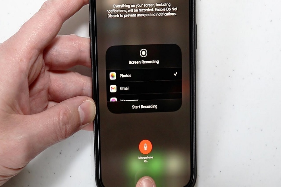 screen record on iPhone 12
