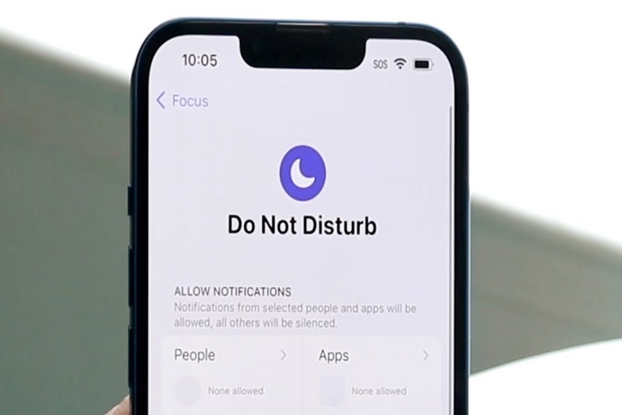 turn on Do Not Disturb on iOS 16