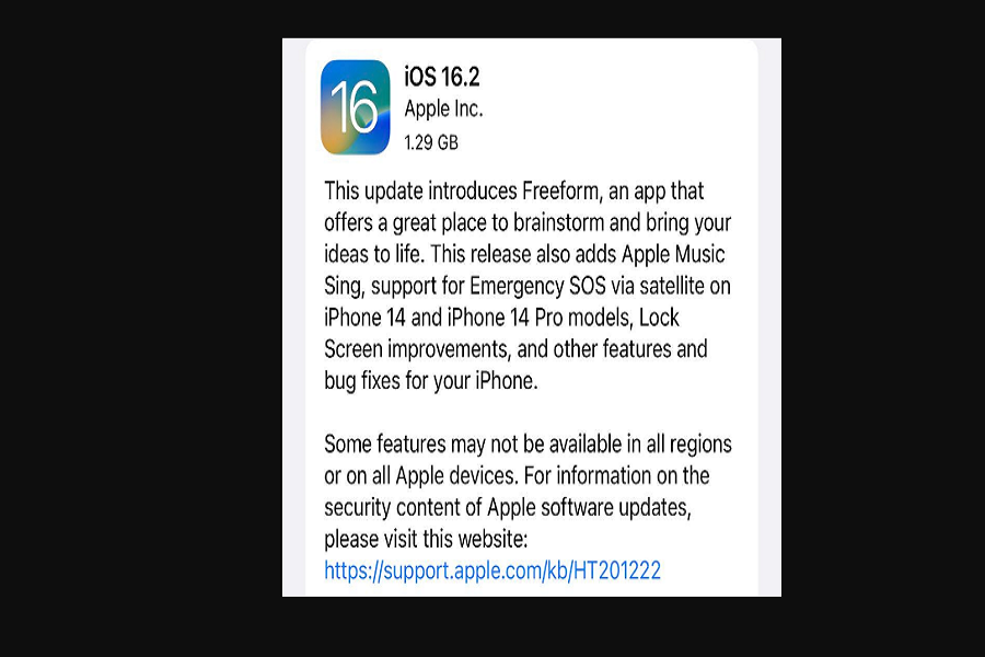 How long does ios 16.2 take to download