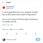 YouTube Crashing On iOS 16