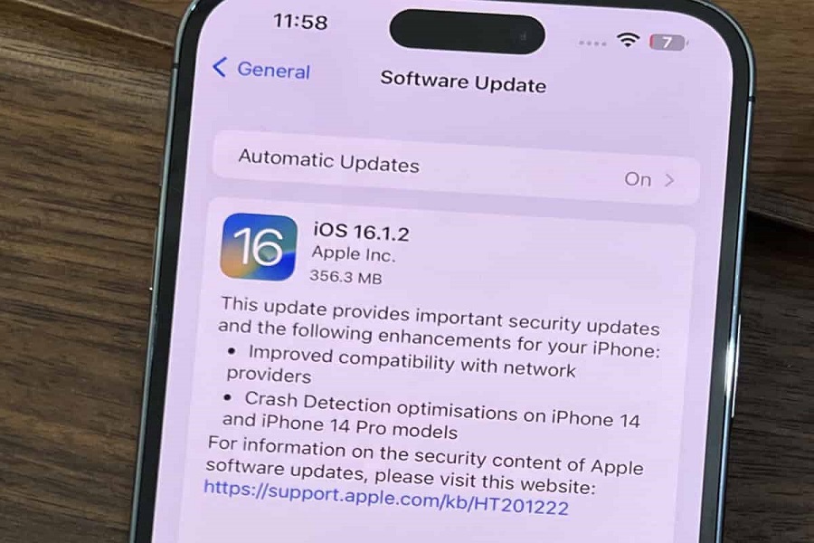 iOS 16.1.2 carrier compatibility