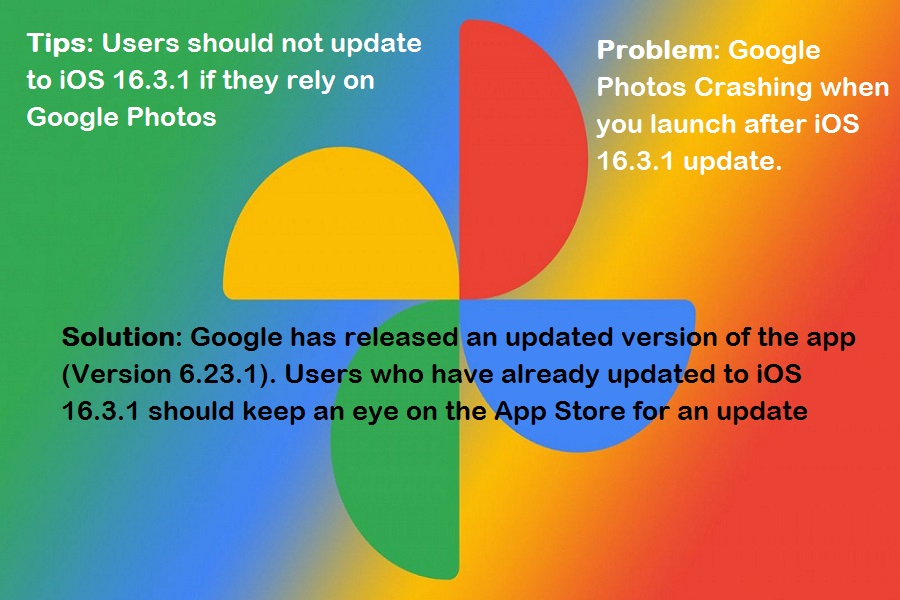Google Photos Crashing On IOS 16.3.1