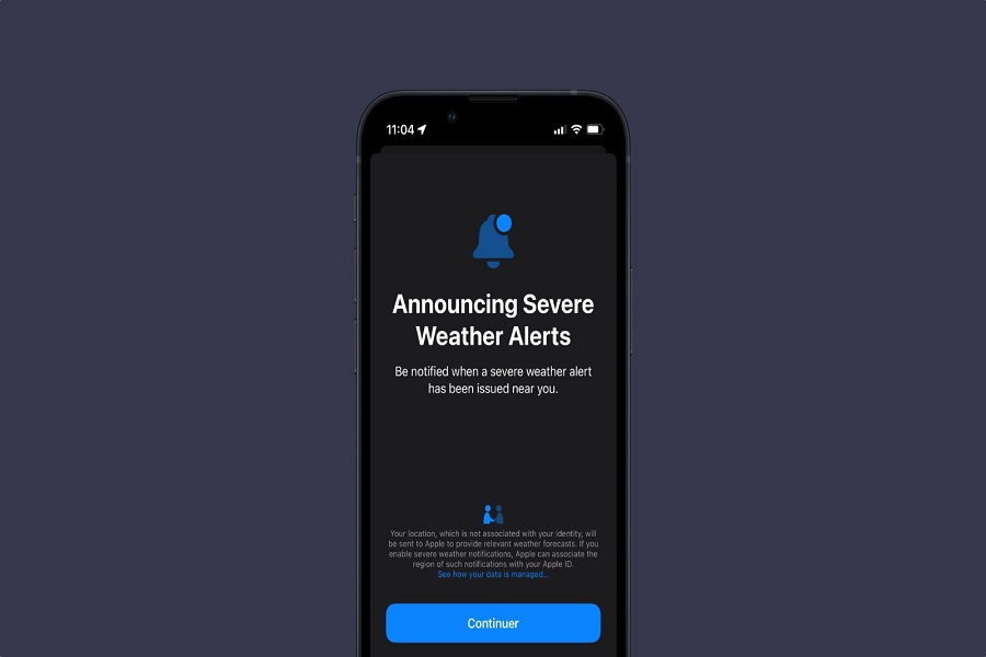 To Get Weather Alerts on iOS 16
