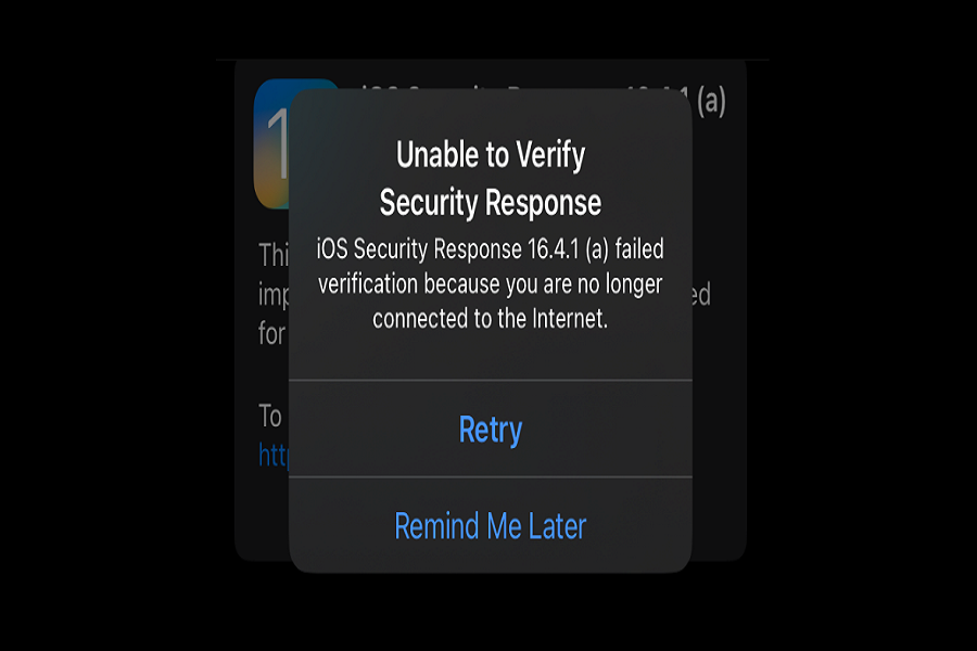 Unable To Verify Security Response