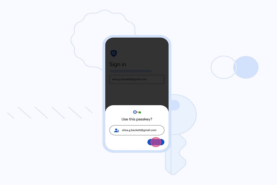 use Google Passkey on iOS 16