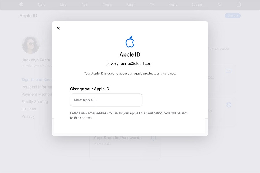 Change Apple ID