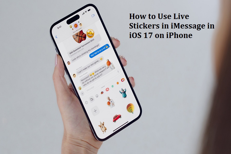 Live Stickers in iMessage in iOS 17