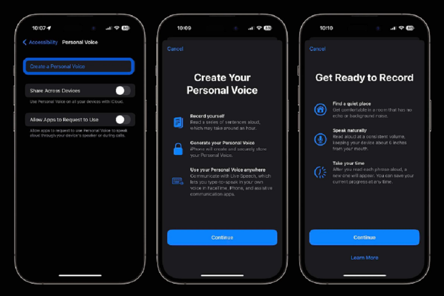 Personal Voice on iOS 17