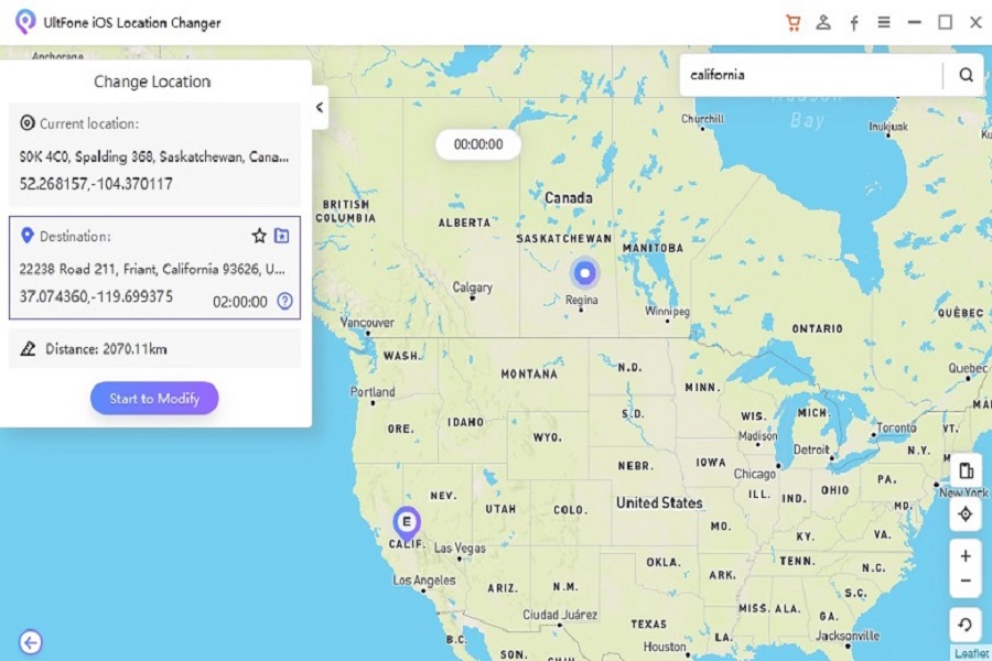 Ultfone iOS Location Changer Free