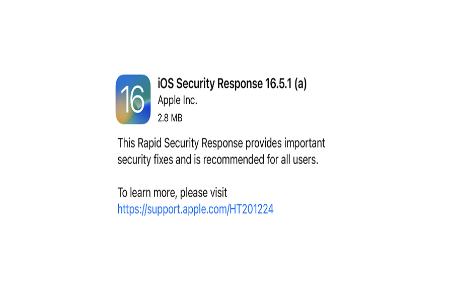 iOS Security Response 16.5.1