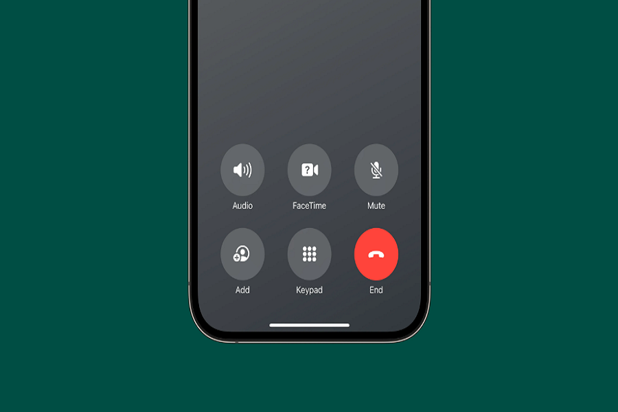 End Call Button on iOS 17