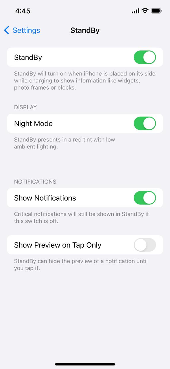 Customize Standby iOS 17