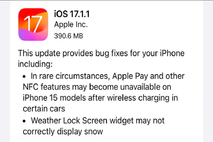 iOS 17.1.1 Update Causing Issues