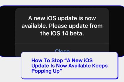 A New iOS Update Is Now Available Keeps Popping Up