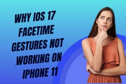 Why iOS 17 FaceTime Gestures Not Working on iPhone 11