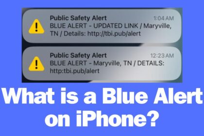 What is a Blue Alert on iPhone