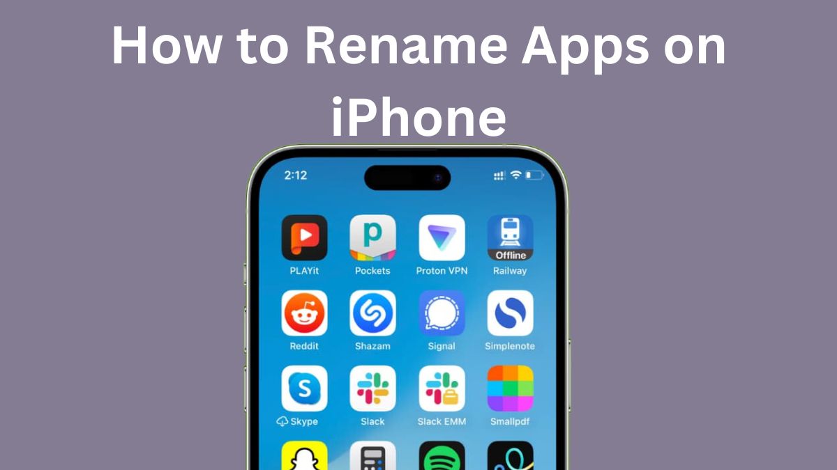 renaming apps on iphone