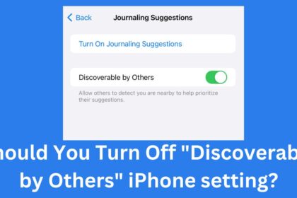 Discoverable by Others iPhone Journal