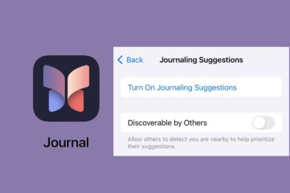 iPhone Journaling Discoverable