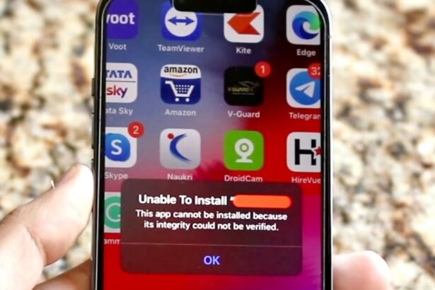 Integrity Could Not Be Verified on iPhone