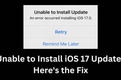 Unable to Install iOS 17 Update