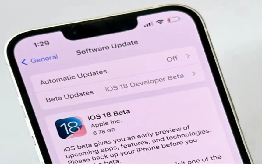 ios 18 beta not showing up