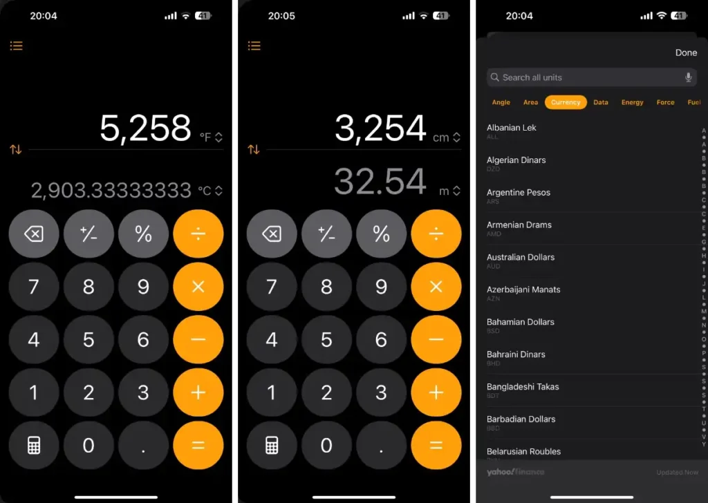 iOS 18 Calculator App