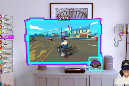 Warped Kart Racers on Apple Vision Pro