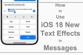 iOS 18 New Text Effects in Messages