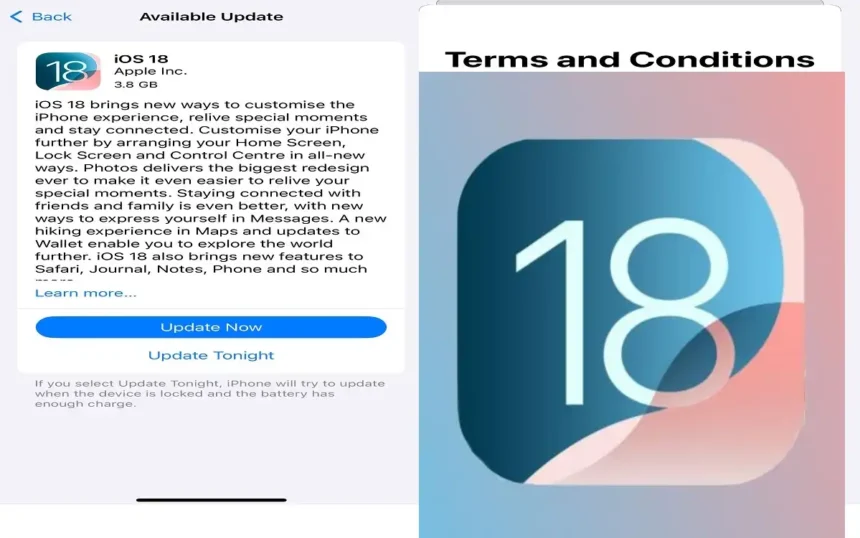 iOS 18 update