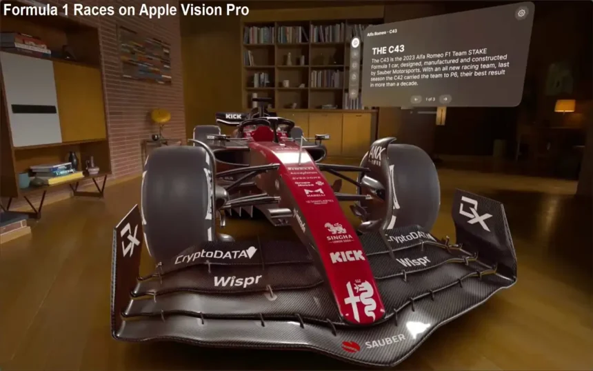 Formula 1 Races on Apple Vision Pro