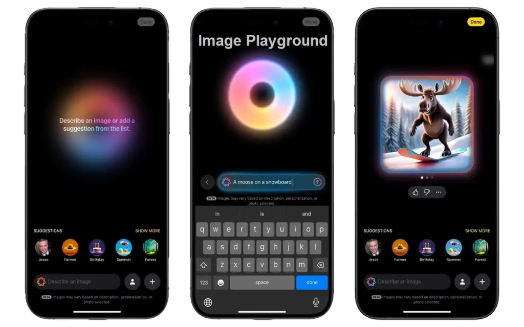 iOS 18.2 Image Playground