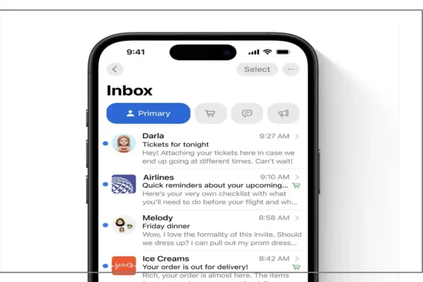 iOS 18.2 mail app