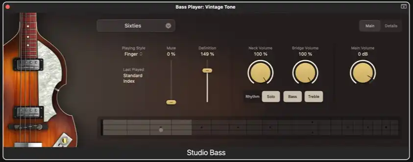 Logic Pro 11.1 for Mac Studio Bass