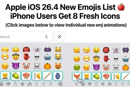 Apple iOS 26.4 New Emojis List 🍎 iPhone Users Get 8 Fresh Icons