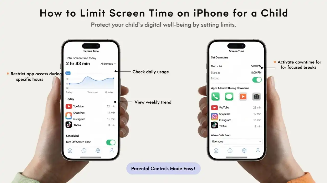 How To Limit Screen Time on iPhone For Child