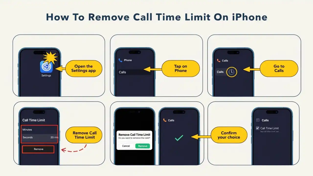 How To Remove Call Time Limit On iPhone