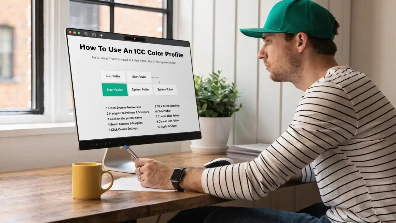 How To Use An ICC Color Profile For A Printer That Is Located In A User Folder Not In System Folder