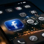 Aesthetic Facebook App Icon For iOS 18 on iPhone