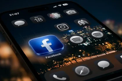 Aesthetic Facebook App Icon For iOS 18 on iPhone