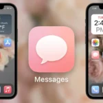 Aesthetic Pink Messages Icon For iPhone in iOS 14