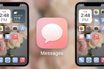 Aesthetic Pink Messages Icon For iPhone in iOS 14