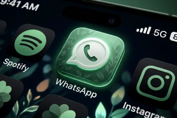 Aesthetic WhatsApp Icon for iPhone in iOS 18