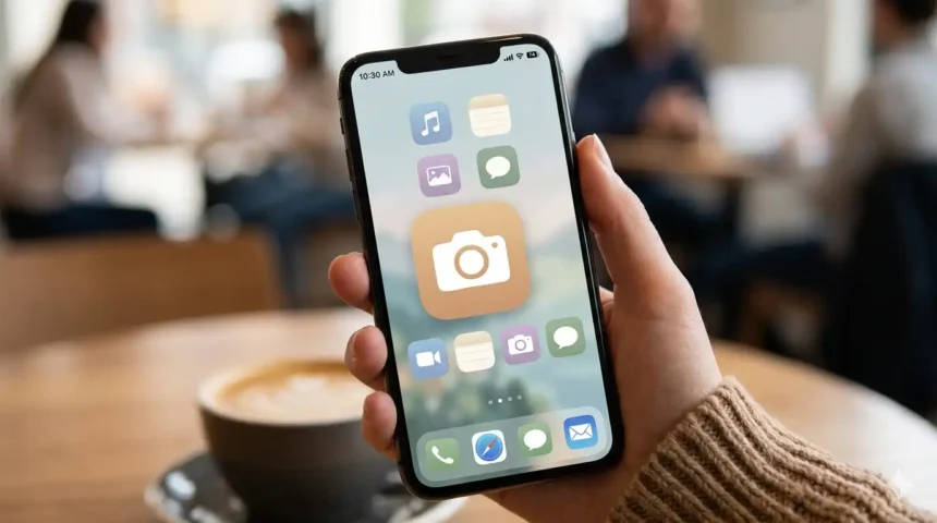 Camera Icon Aesthetic For iPhone on iOS 14