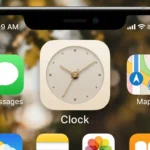 Clock Icon Aesthetic Logo For iPhone on iOS 14