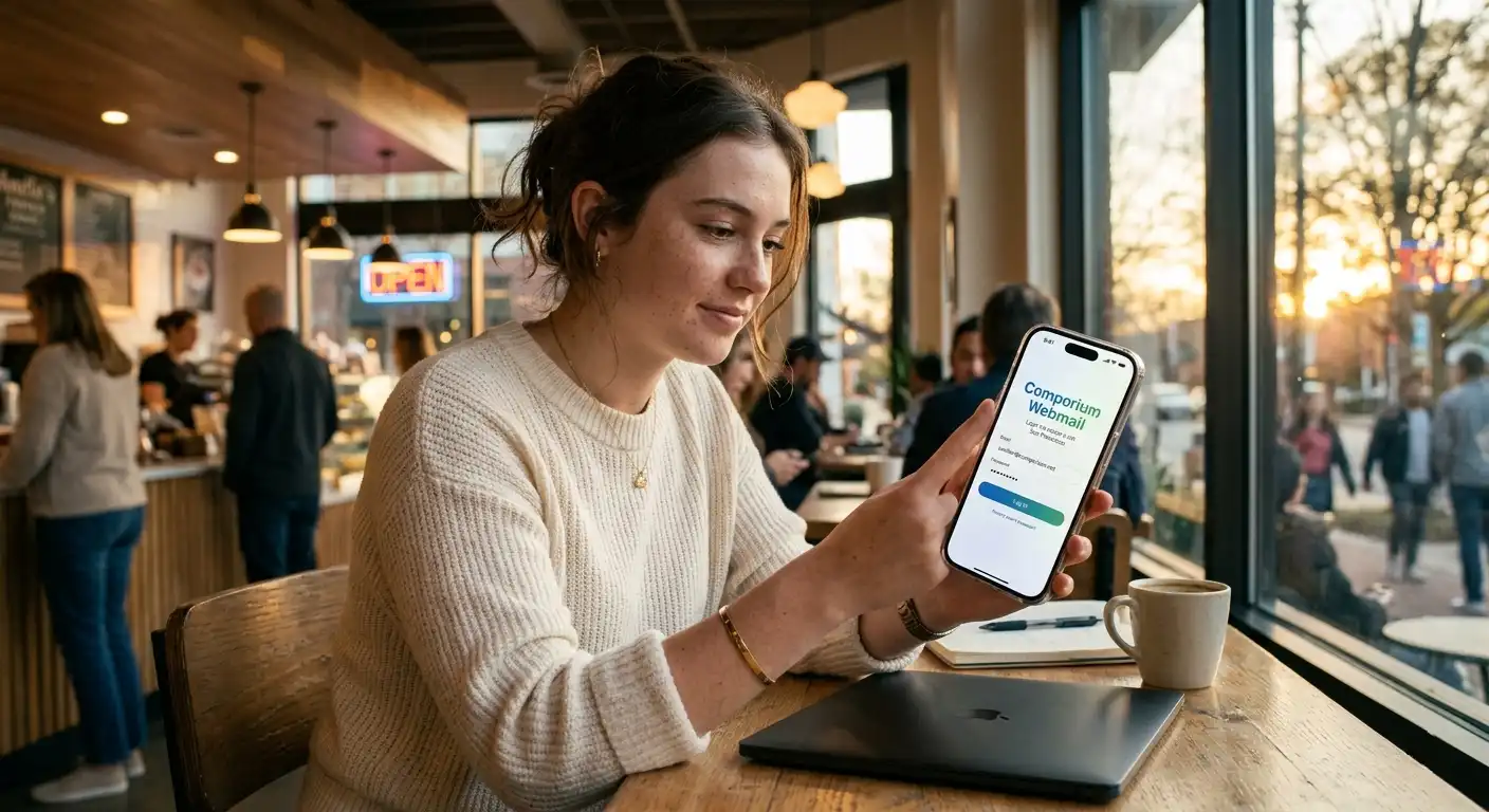 Comporium Webmail Login Process on iPhone or Mac