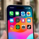 Pink Snapchat Logo Icon Free For iPhone on iOS 18