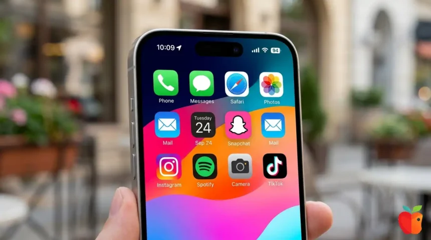 Pink Snapchat Logo Icon Free For iPhone on iOS 18