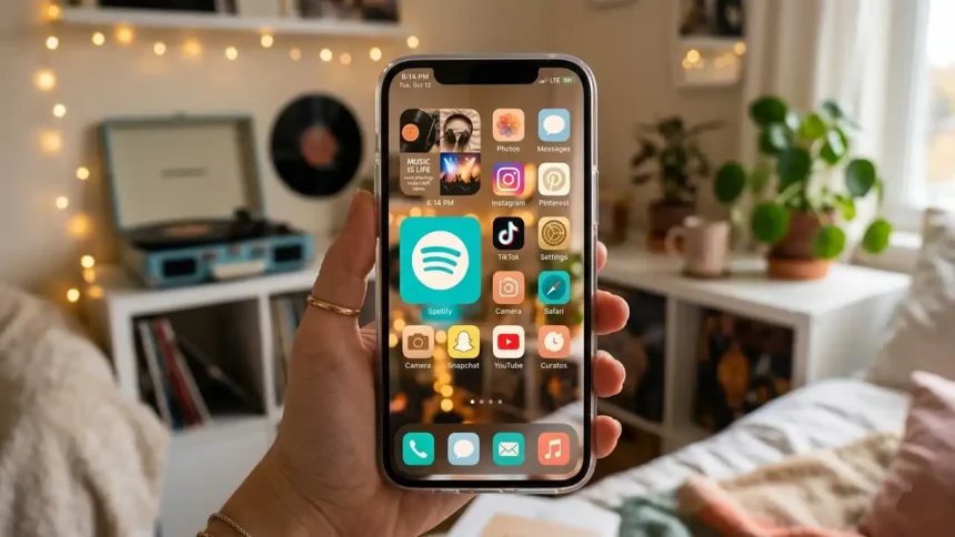 Spotify Icon Aesthetic For iPhone on iOS 14